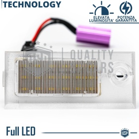 Luces de Matrícula LED para AUDI A6 C5 Sedan | Plafones CANbus 6500K Blanco Frío