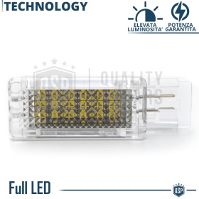 Luces de Pies LED Trasera para Mercedes | Luces Interiores Coche BLANCAS | CANbus NO Errores