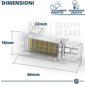 Luces de Pies LED Trasera para Mercedes | Luces Interiores Coche BLANCAS | CANbus NO Errores