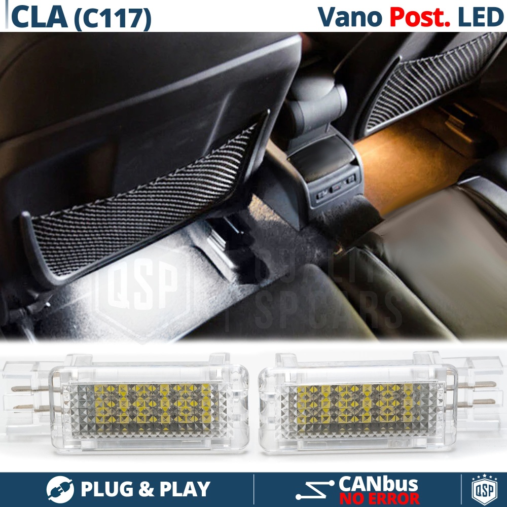 Luces de Pies LED Trasera para Mercedes CLA C117 | Luces Interiores Coche BLANCAS | CANbus Luces de Pies LED Trasera para Mercedes CLA C117 | Luces Interiores Coche BLANCAS | CANbus