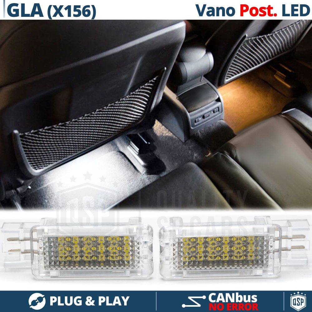 Luces de Pies LED Trasera para Mercedes GLA X156 | Luces Interiores Coche BLANCAS | CANbus Luces de Pies LED Trasera para Mercedes GLA X156 | Luces Interiores Coche BLANCAS | CANbus