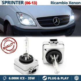 2x Bombillas Bi-Xenon D1S de Repuesto para MERCEDES SPRINTER W906 06-13 Luz 6.000K Blanco Frio Lámpara 35W