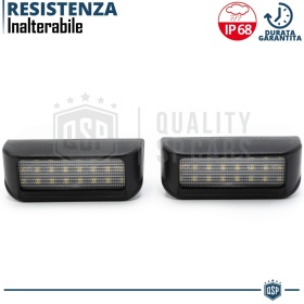 2 Kennzeichen Beleuchtung LED CANbus für Peugeot PARTNER 3 Van | 6500K Weißes Eis, Plug & Play