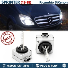 2x Bombillas Bi-Xenon D3S de Repuesto para MERCEDES SPRINTER W906 FACELIFT Luz 6.000K Blanco Frio Lámpara 35W