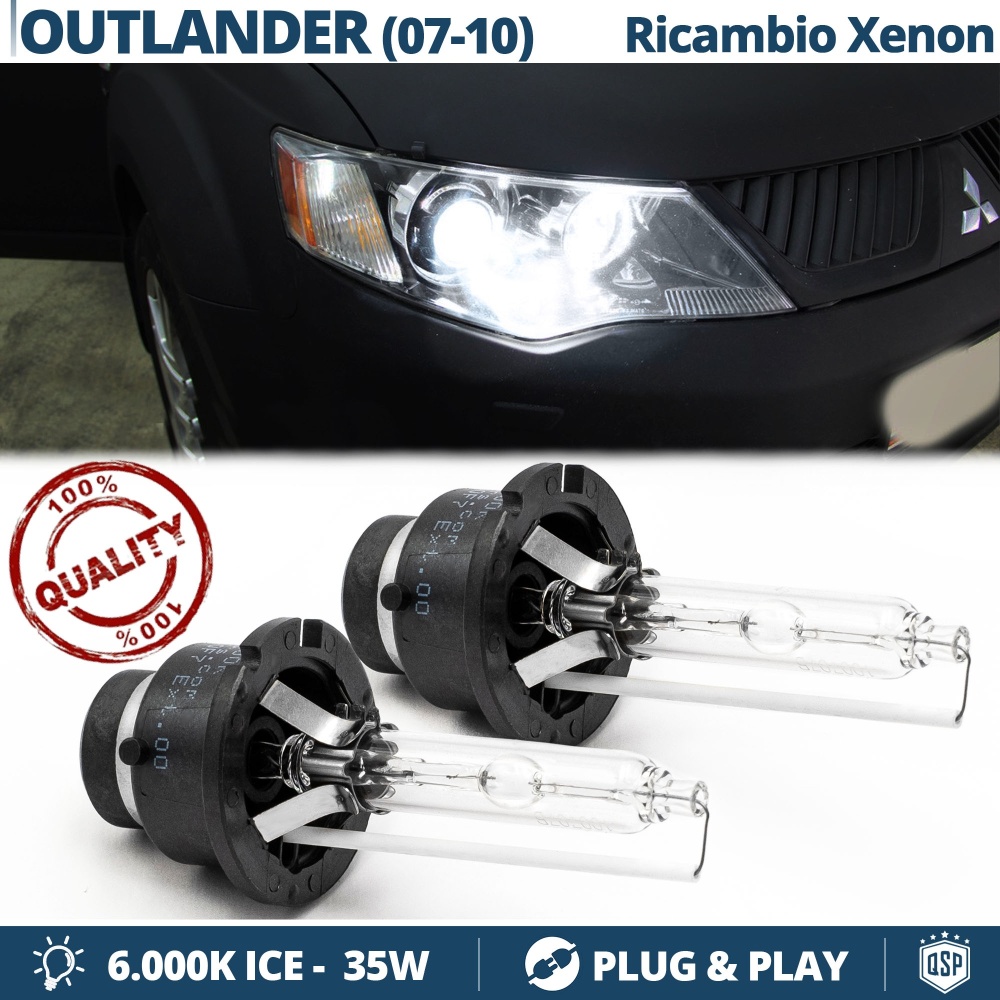 2x D2S Bi-Xenon Replacement Bulbs for MITSUBISHI OUTLANDER 2 HID 6.000K White Ice 35W 2x D2S Bi-Xenon Replacement Bulbs for MITSUBISHI OUTLANDER 2 HID 6.000K White Ice 35W