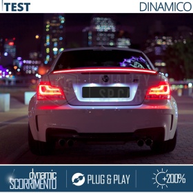 LED HECKSPOILER Für Bmw 1ER | DYNAMISCHE LED Dachspoiler Klebender Schwarz Kohlefaser