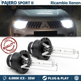 2x Bombillas Xenon D2S de Repuesto para PAJERO SPORT 2 Luz 6.000K Blanco Frio Lámpara 35W 2x Bombillas Xenon D2S de Repuesto para PAJERO SPORT 2 Luz 6.000K Blanco Frio Lámpara 35W