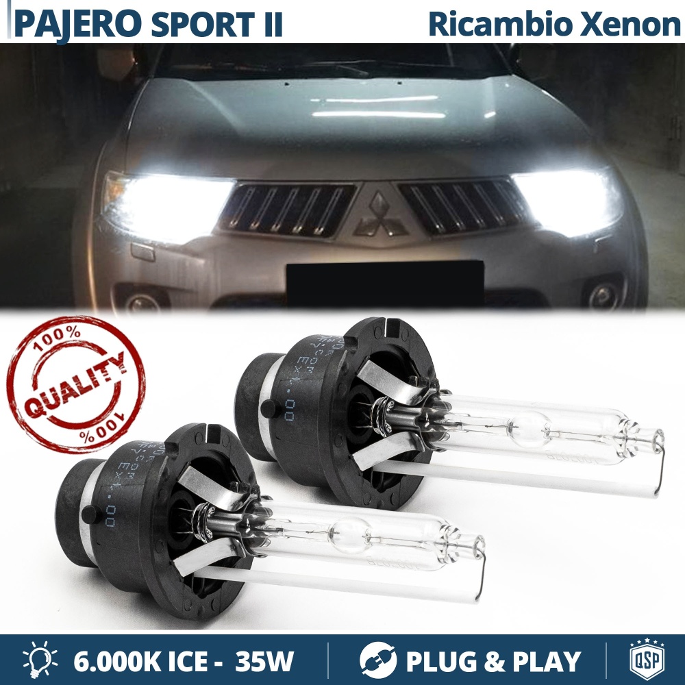 2x Bombillas Xenon D2S de Repuesto para PAJERO SPORT 2 Luz 6.000K Blanco Frio Lámpara 35W 2x Bombillas Xenon D2S de Repuesto para PAJERO SPORT 2 Luz 6.000K Blanco Frio Lámpara 35W