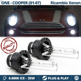 2x Bombillas Xenon D2S de Repuesto para MINI One/Cooper R50/R52/R53 Luz 6.000K Blanco Frio Lámpara 35W