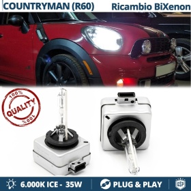 2x Bombillas Bi-Xenon D1S de Repuesto para MINI COUNTRYMAN (R60) Luz 6.000K Blanco Frio Lámpara 35W