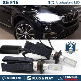 Kit LED H7 para BMW X6 F16 Luces de Cruce CANbus | 6500K Blanco Frío 8000LM