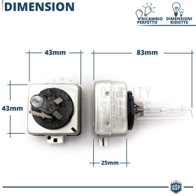 2x Bombillas Bi-Xenon D1S de Repuesto para MINI PACEMAN (R61) Luz 6.000K Blanco Frio Lámpara 35W