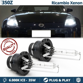 2x Bombillas Xenon D2S de Repuesto para NISSAN 350Z Luz 6.000K Blanco Frio Lámpara 35W