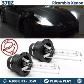 2x D2S Bi-Xenon Replacement Bulbs for NISSAN 370Z HID 6.000K White Ice 35W