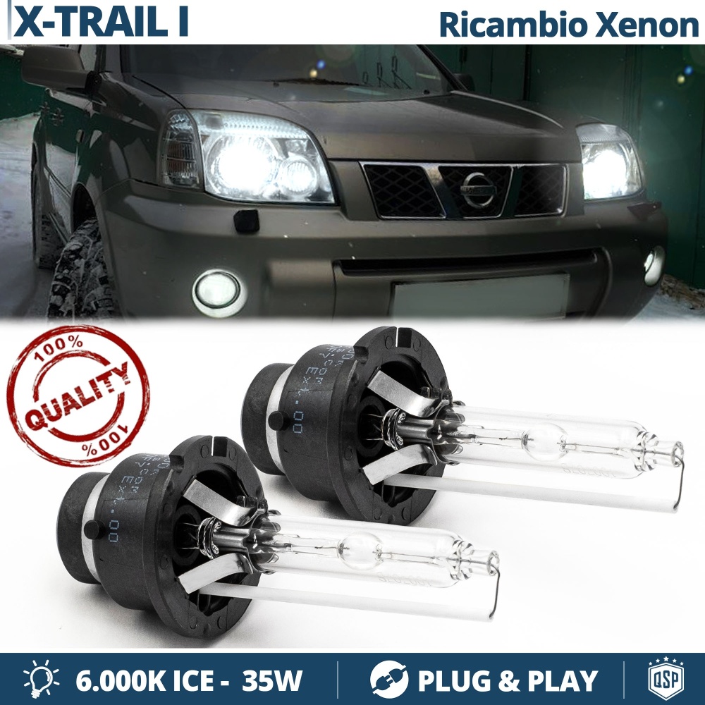 2x D2S Xenon Replacement Bulbs for NISSAN X-TRAIL (T30) HID 6.000K White Ice 35W 2x D2S Xenon Replacement Bulbs for NISSAN X-TRAIL (T30) HID 6.000K White Ice 35W