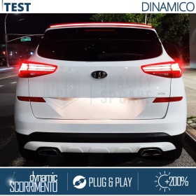 ALERÓN LED Trasero Para Hyundai Tucson | Spoiler LED DINÁMICO Adhesivo Fibra de Carbono Negro