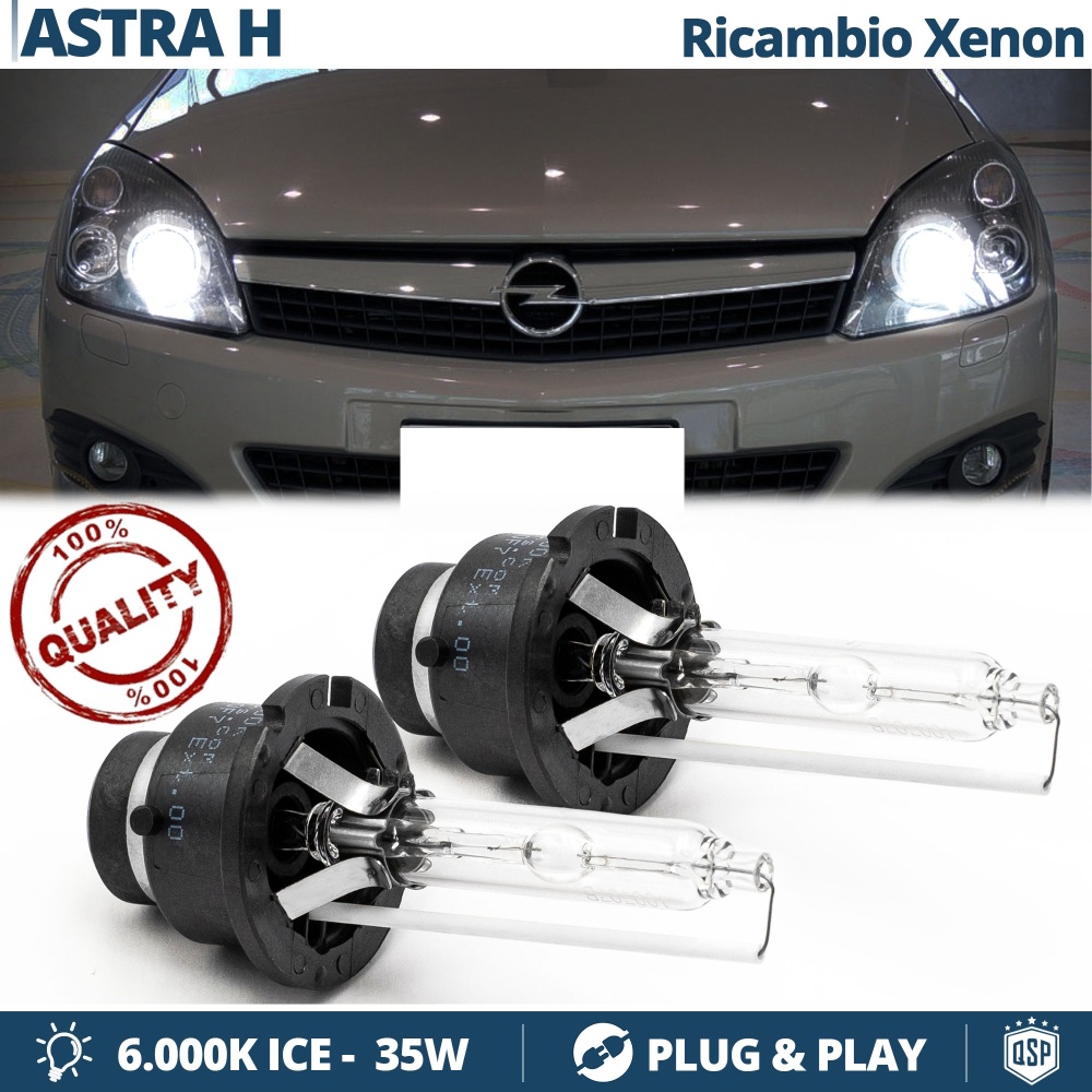 2x Bombillas Bi-Xenon D2S de Repuesto para OPEL ASTRA H Luz 6.000K Blanco Frio Lámparas 35W 2x Bombillas Bi-Xenon D2S de Repuesto para OPEL ASTRA H Luz 6.000K Blanco Frio Lámparas 35W