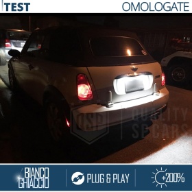 2 Luces de Matricula Led para Mini One, Cooper, S Canbus 18 Led 6.500K Blanco Frío, Plug & Play