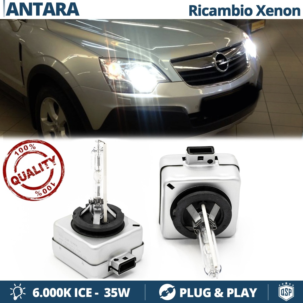 2x D1S Bi-Xenon Replacement Bulbs for OPEL ANTARA HID 6.000K White Ice 35W 2x D1S Bi-Xenon Replacement Bulbs for OPEL ANTARA HID 6.000K White Ice 35W