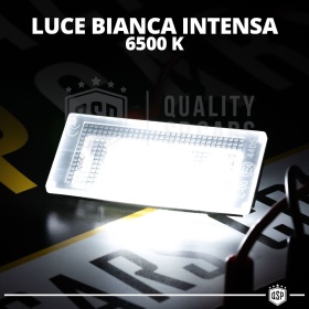 2 Luces de Matricula Led para Mini One, Cooper, S Canbus 18 Led 6.500K Blanco Frío, Plug & Play
