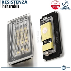 2 Luces de Matricula Led para Mini One, Cooper, S Canbus 18 Led 6.500K Blanco Frío, Plug & Play