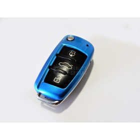 Cover RIGIDA Blu, GUSCIO per Chiave Audi A3 (8P\PA), Copertura Protezione Telecomando in ABS Termico