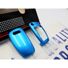 Blue Hard Remote Key Cover for Audi A4 (B7) Protector Shell Case in Thermal Abs