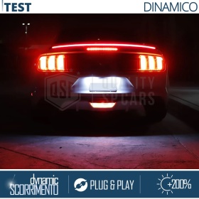 ALERÓN LED Trasero Para Peugeot 406 | Spoiler LED DINÁMICO Adhesivo Fibra de Carbono Negro
