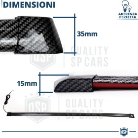 ALERÓN LED Trasero Para Peugeot 406 | Spoiler LED DINÁMICO Adhesivo Fibra de Carbono Negro