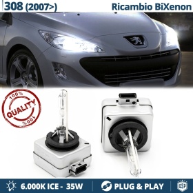 2x D1S Bi-Xenon Brenner Scheinwerferlampe für PEUGEOT 308, 308 CC, SW Ersatzlampe 6.000K Weiße 35W