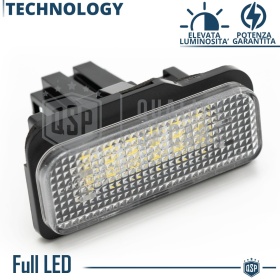 2 Luces de Matricula Led Para Mercedes E, C, CLS, SLS Canbus, 18 Led 6.500k Blanco Frío, Plug & Play