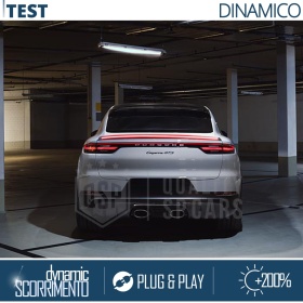 ALERÓN LED Trasero Para Porsche Cayenne | Spoiler LED DINÁMICO Adhesivo Fibra de Carbono Negro