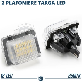 2 Luces de Matricula Led para Mercedes C, E, S, SL Canbus, 18 Led 6.500k Blanco Frío, Plug & Play