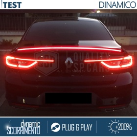 ALERÓN LED Trasero Para Renault Laguna | Spoiler LED DINÁMICO Adhesivo Fibra de Carbono Negro