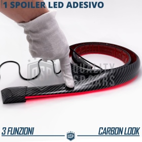 ALERÓN LED Trasero Para Seat Marbella | Spoiler LED DINÁMICO Adhesivo Fibra de Carbono Negro