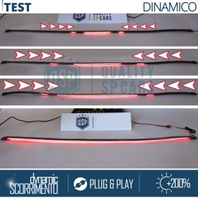 ALERÓN LED Trasero Para Seat Marbella | Spoiler LED DINÁMICO Adhesivo Fibra de Carbono Negro