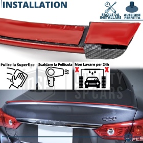 ALERÓN LED Trasero Para Seat Marbella | Spoiler LED DINÁMICO Adhesivo Fibra de Carbono Negro