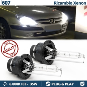 2x Bombillas Xenon D2R de Repuesto para PEUGEOT 607 Luz 6.000K Blanco Frio Lámparas 35W 2x Bombillas Xenon D2R de Repuesto para PEUGEOT 607 Luz 6.000K Blanco Frio Lámparas 35W