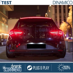 LED HECKSPOILER Für Seat Ibiza | DYNAMISCHE LED Dachspoiler Klebender Schwarz Kohlefaser