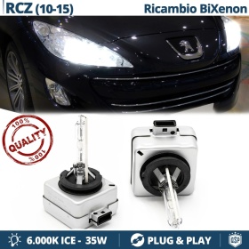 2x Bombillas Bi-Xenon D1S de Repuesto para PEUGEOT RCZ Luz 6.000K Blanco Frio Lámpara 35W