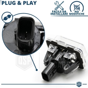 2 Luces de Matricula LED para MERCEDES C, E, CLS, CLA, S, SL CANBUS 18 LED 6.500K BLANCO FRIO Plug & Play