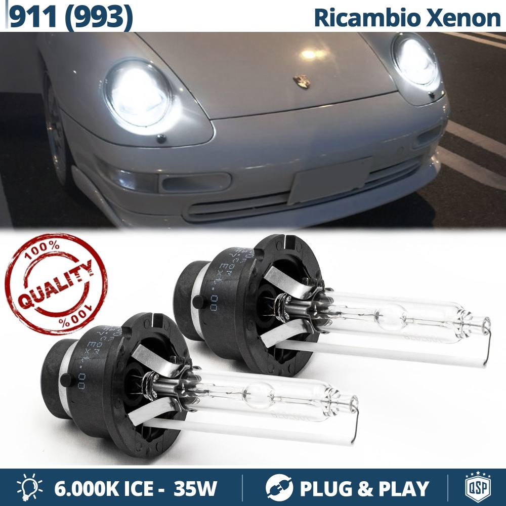2x D2S Xenon Replacement Bulbs for PORSCHE 911 (993) HID 6.000K White Ice 35W 2x D2S Xenon Replacement Bulbs for PORSCHE 911 (993) HID 6.000K White Ice 35W