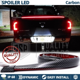 ALERÓN LED Trasero Para VW Amarok | Spoiler LED DINÁMICO Adhesivo Fibra de Carbono Negro
