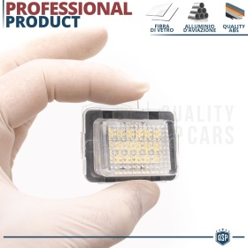 2 Luces de Matricula LED para MERCEDES C, E, CLS, CLA, S, SL CANBUS 18 LED 6.500K BLANCO FRIO Plug & Play