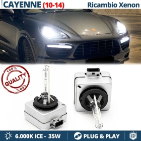 2x Bombillas Bi-Xenon D1S de Repuesto para PORSCHE CAYENNE 2 HASTA 2014 Luz 6.000K Blanco Frio Lámparas 35W