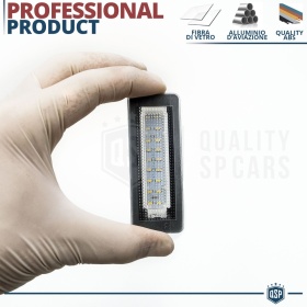 2 Luces De Matricula Led Para Smart Fortwo, Canbus 18 Led 6.500k Blanco Frío, Plug & Play
