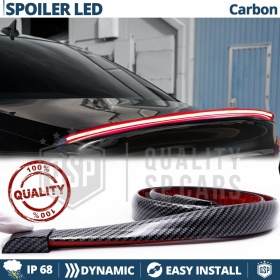 SPOILER LED Posteriore Per Bmw Serie 6 GT | Striscia LED DINAMICA, Alettone Adesivo Fibra di Carbonio