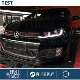 FARI LED Anteriori Per Golf 6 TRASFORMAZIONE in Golf 7 GTI | Ricambio PERFETTO Plug & Play