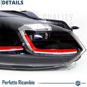 FARI LED Anteriori Per Golf 6 TRASFORMAZIONE in Golf 7 GTI | Ricambio PERFETTO Plug & Play