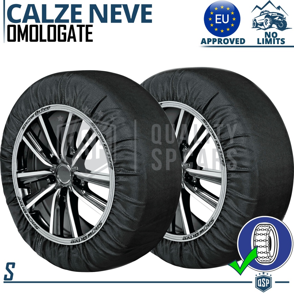 Cadenas de Nieve Textiles para coches, HOMOLOGADOS para Italia y Europa EN | TAMBIÉN PARA no Encadenable | S